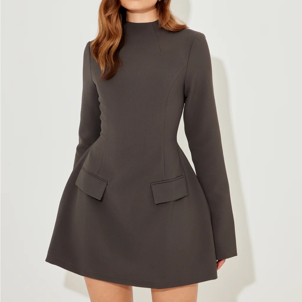 NWT - Odd Muse London The Ultimate Muse Split Sleeve Mini Dress Gray Size S